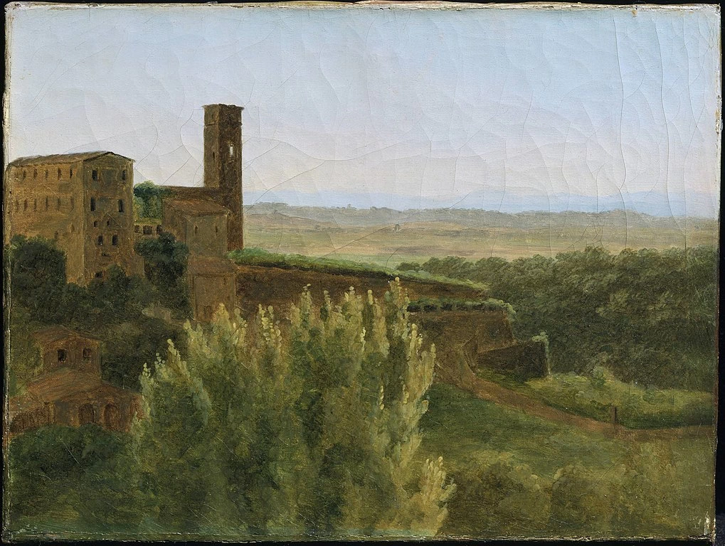 Veduta di Tivoli con la Chiesa di San Silvestro - Princeton University Art Museum